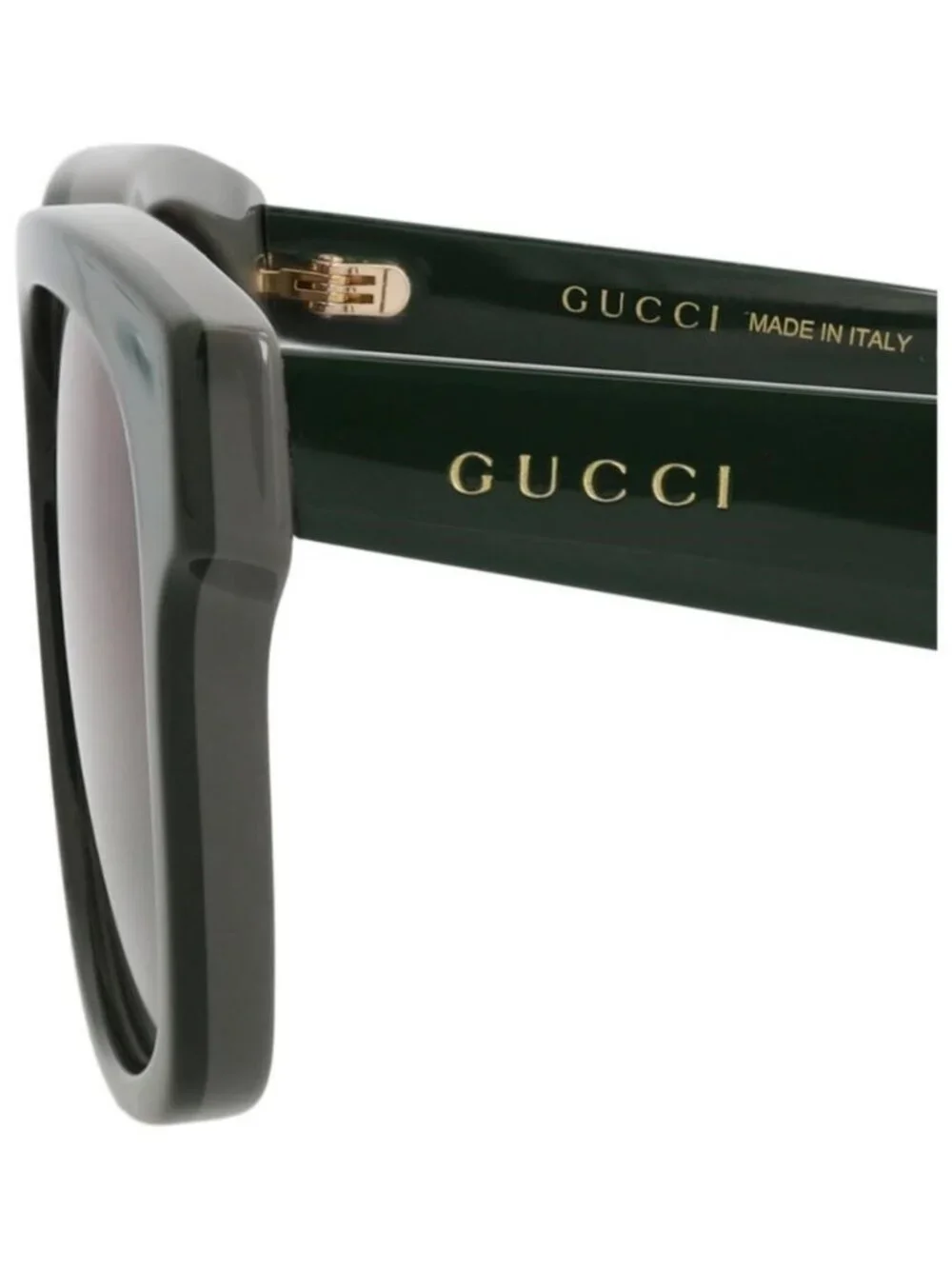 New Gucci Mens Square/Rectangle Green Green Blue Fashion Designer Sunglasses